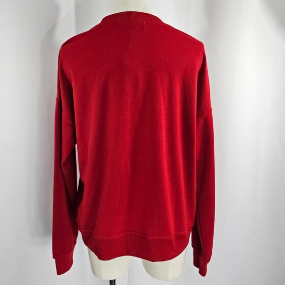 Philosophy Santa Baby Women's Red Ultra Soft Holiday Sweatshirt Size M NWT - Picture 8 of 15